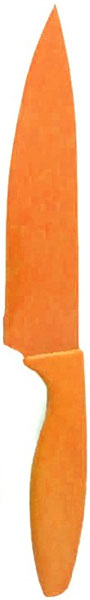 фото Нож кухонный "Miolla", цвет: оранжевый, длина лезвия 17,5 см