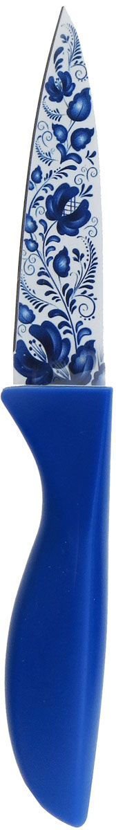 фото Нож кухонный "Miolla", цвет: синий, длина лезвия 7,5 см