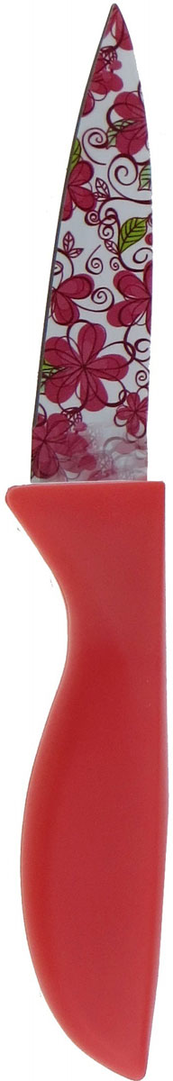 фото Нож кухонный "Miolla", цвет: красный, длина лезвия 7,5 см