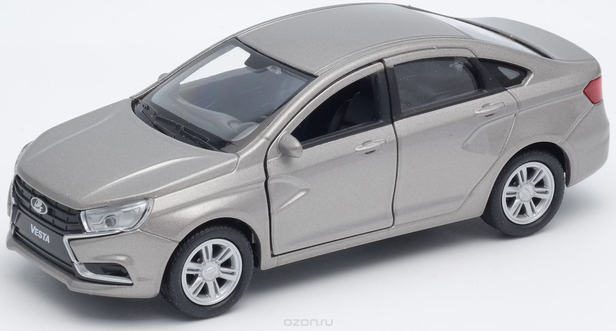 Welly Модель автомобиля LADA Vesta цвет серебристый