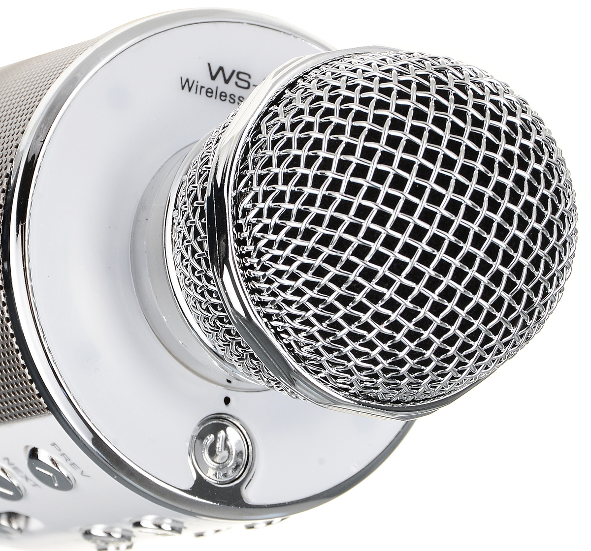 фото Karaoke Boom KB-WS858RU, Silver микрофон