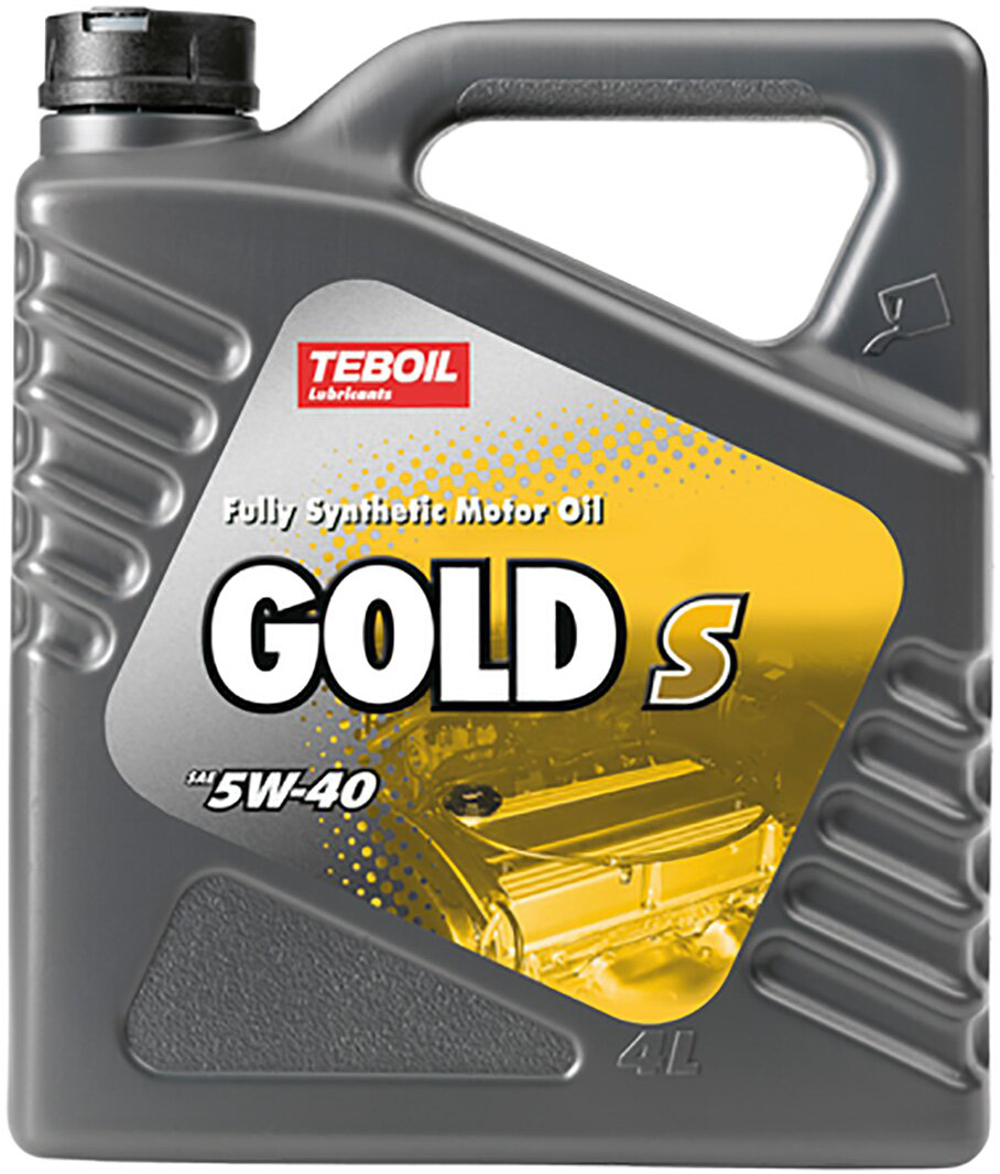 фото Масло моторное TEBOIL "GOLD S", синтетическое, SAE 5W-40, API SL/CF, 4 л