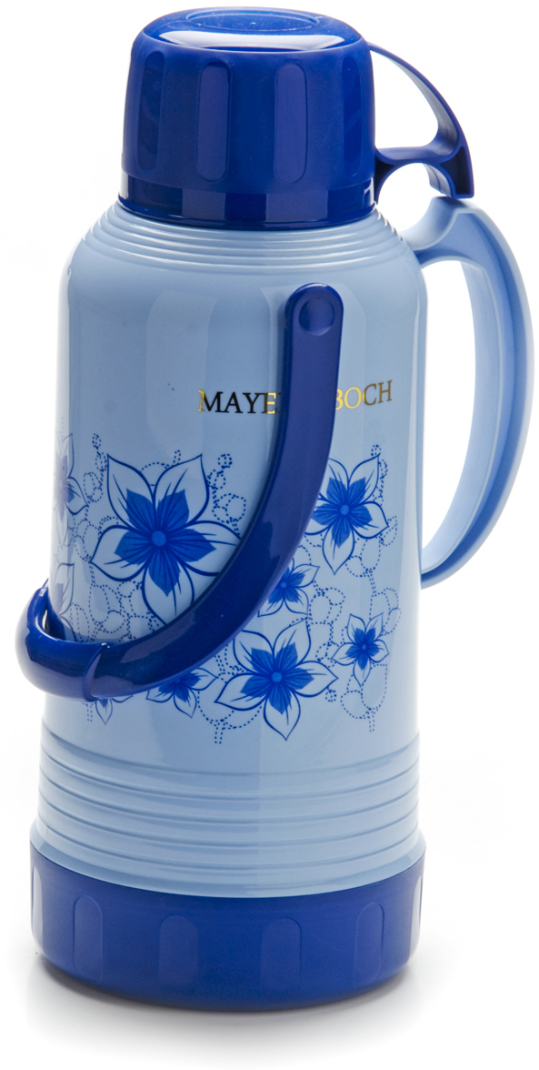фото Термос "Mayer & Boch", с чашей, цвет: голубой, синий, 3,2 л . 23706