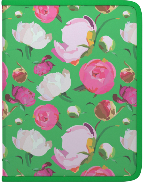 все цены на Папка на молнии ErichKrause Peonies, A4 онлайн
