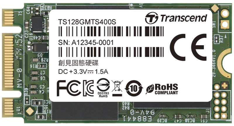 фото SSD диск Transcend MTS400S 128GB (TS128GMTS400S)