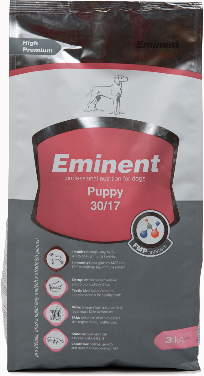 фото Корм сухой Eminent "Суперпремиум. Puppy" для щенков мелких и средних пород, беременных и кормящих cук, 3 кг