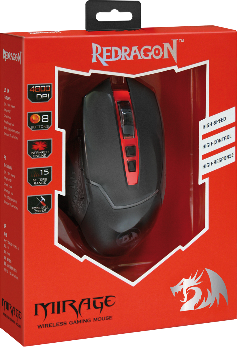 фото Беспроводная игровая мышь Redragon Mirage 15м,10 кнопок,4800dpi