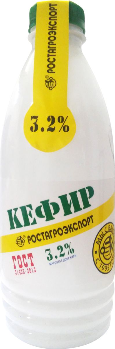 Ростагроэкспорт Кефир 3,2%, 900 г