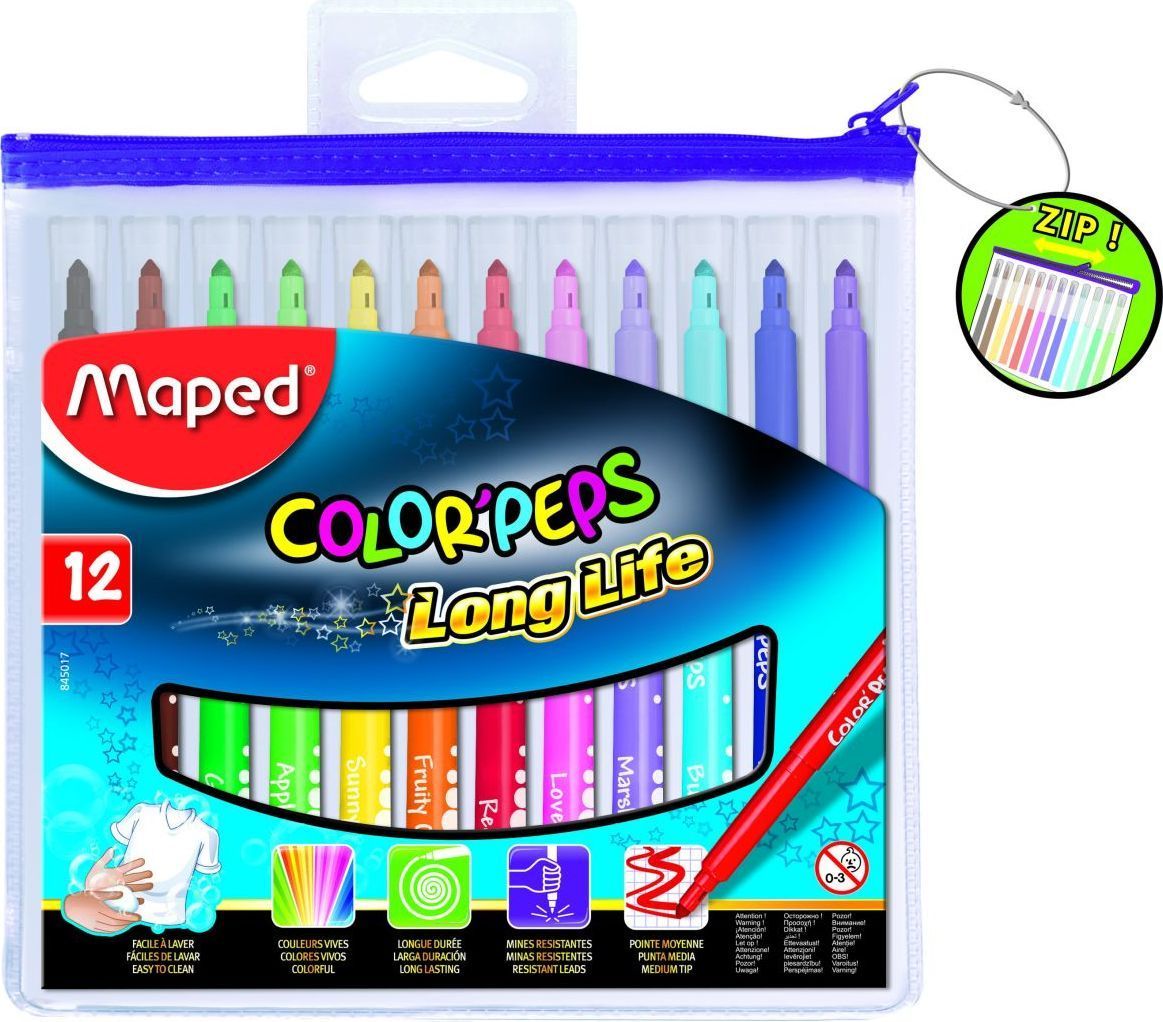 Maped Набор фломастеров Color Pep's 12 цветов