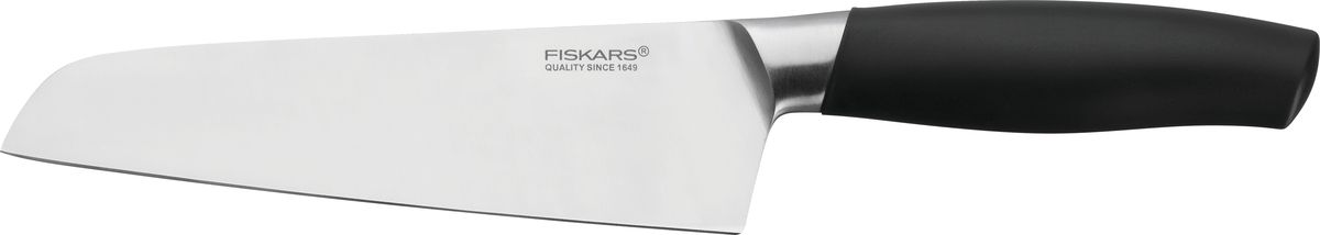 фото Нож кухонный Fiskars "Functional Form Plus", цвет: черный, длина лезвия 17 см