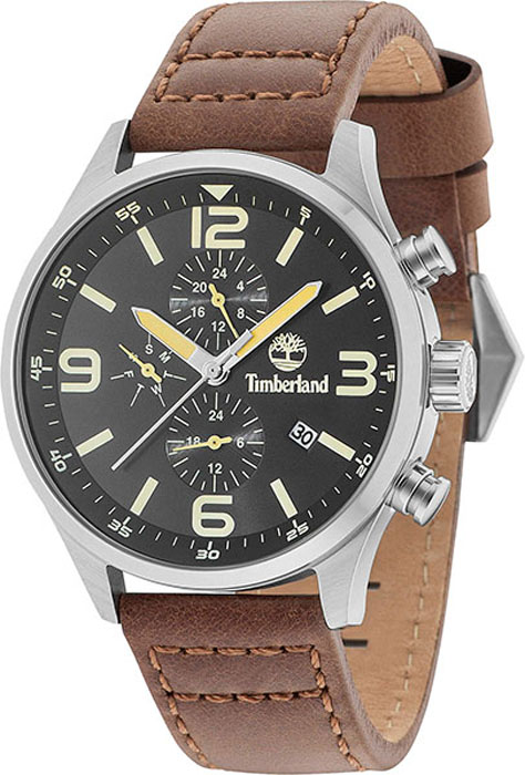 фото Часы наручные мужские Timberland, цвет: коричневый. TBL.15266JS/02