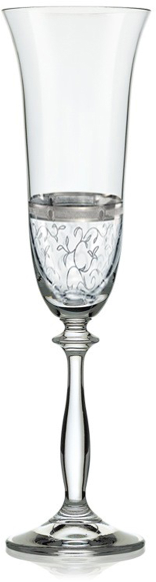 фото Набор бокалов для шампанского Bohemia Crystal "Анжела", 190 мл, 6 шт. 40600/Q8997/190