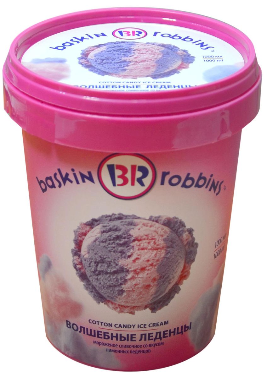 Baskin Robbins Мороженое Волшебные леденцы, 1 л