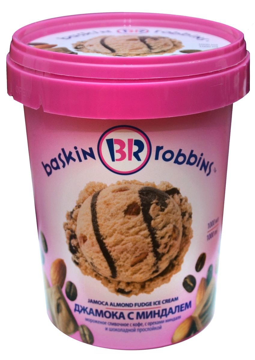 Baskin Robbins Мороженое Джамока с миндалем, 1 л