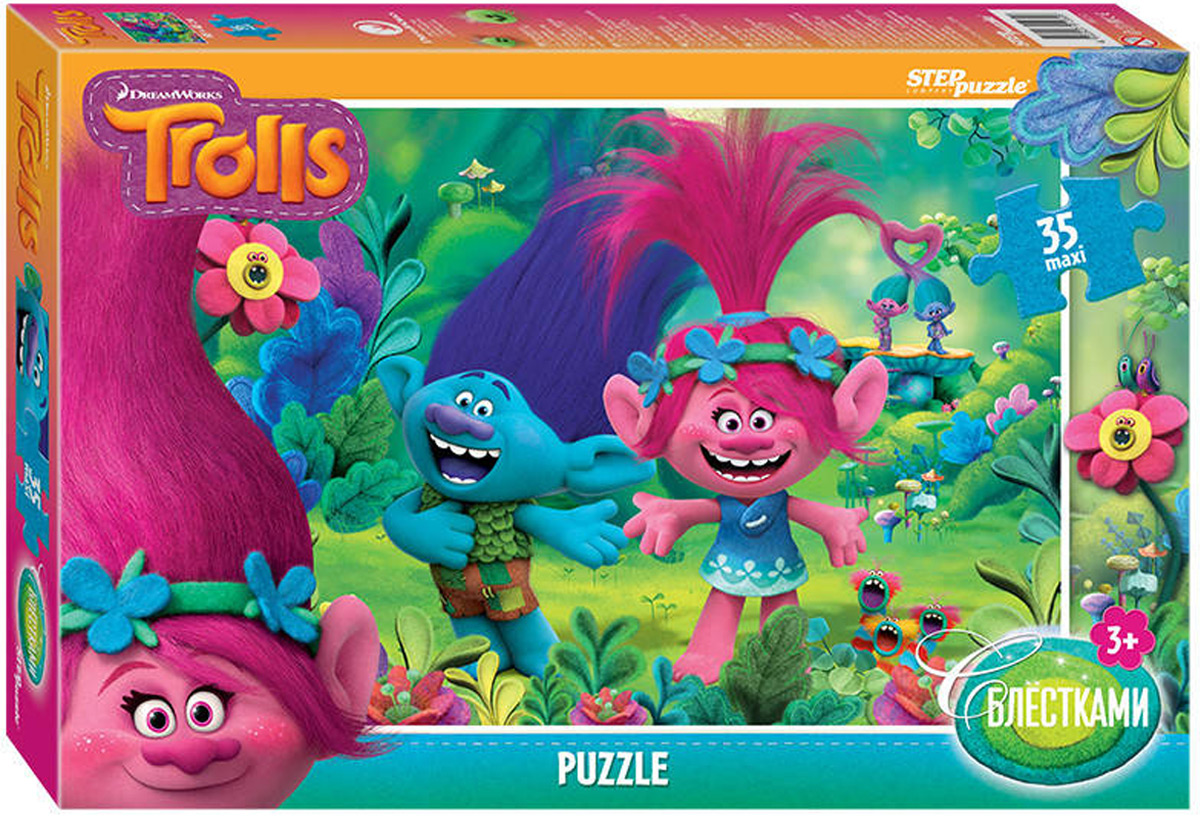 фото Step Puzzle Пазл Maxi DreamWorks Trolls