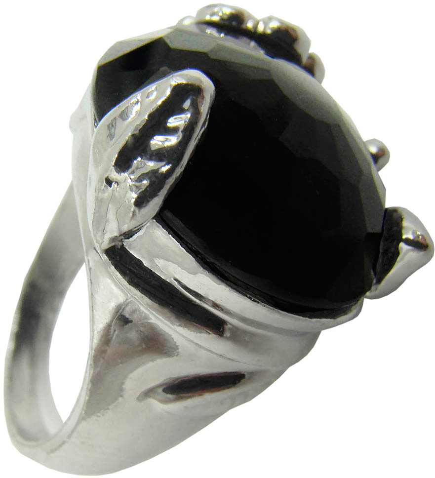 Кольцо женское Taya, цвет: темно-серый. T-B-6902-RING-D.GRAY. Размер 19