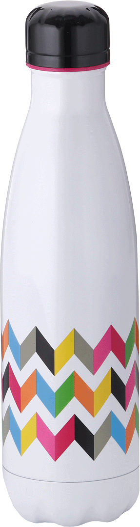 фото Бутылка-термос French Bull "Ziggy", цвет: белый, мультиколор, 500 мл. VF-50SZI