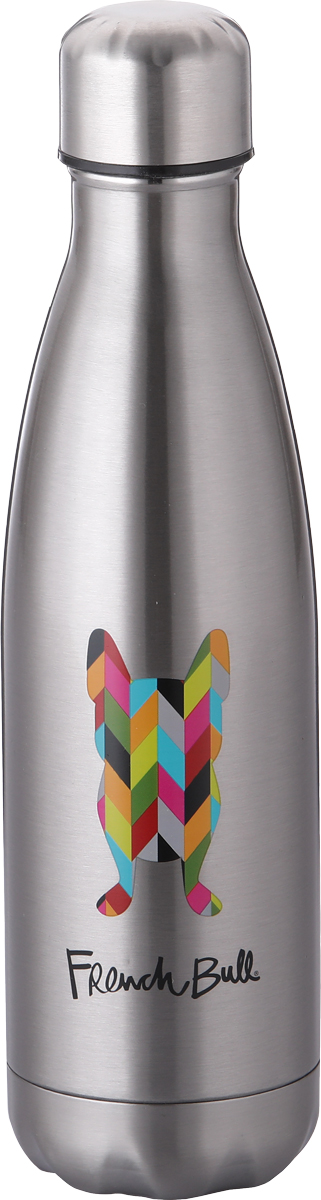 фото Бутылка-термос French Bull "Ziggy", цвет: серый металлик, 500 мл