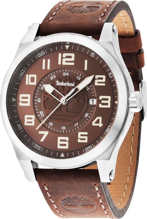 фото Часы наручные мужские Timberland, цвет: коричневый. TBL.14644JS/12