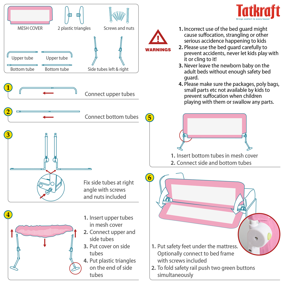 Tatkraft барьер на кроватку Guard