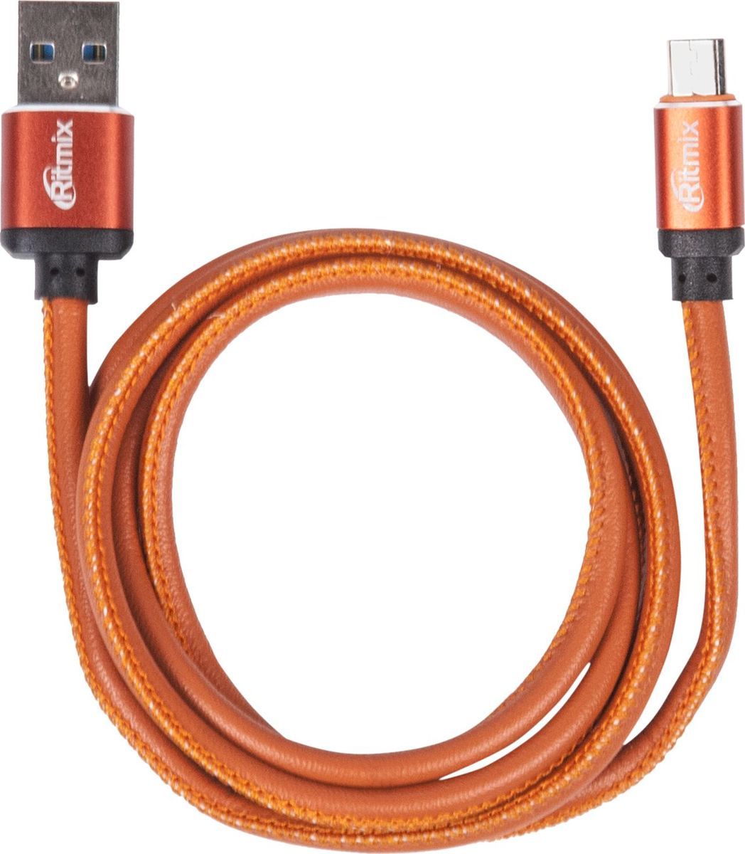 фото Ritmix RCC-415, Leather кабель USB - microUSB (1 м)