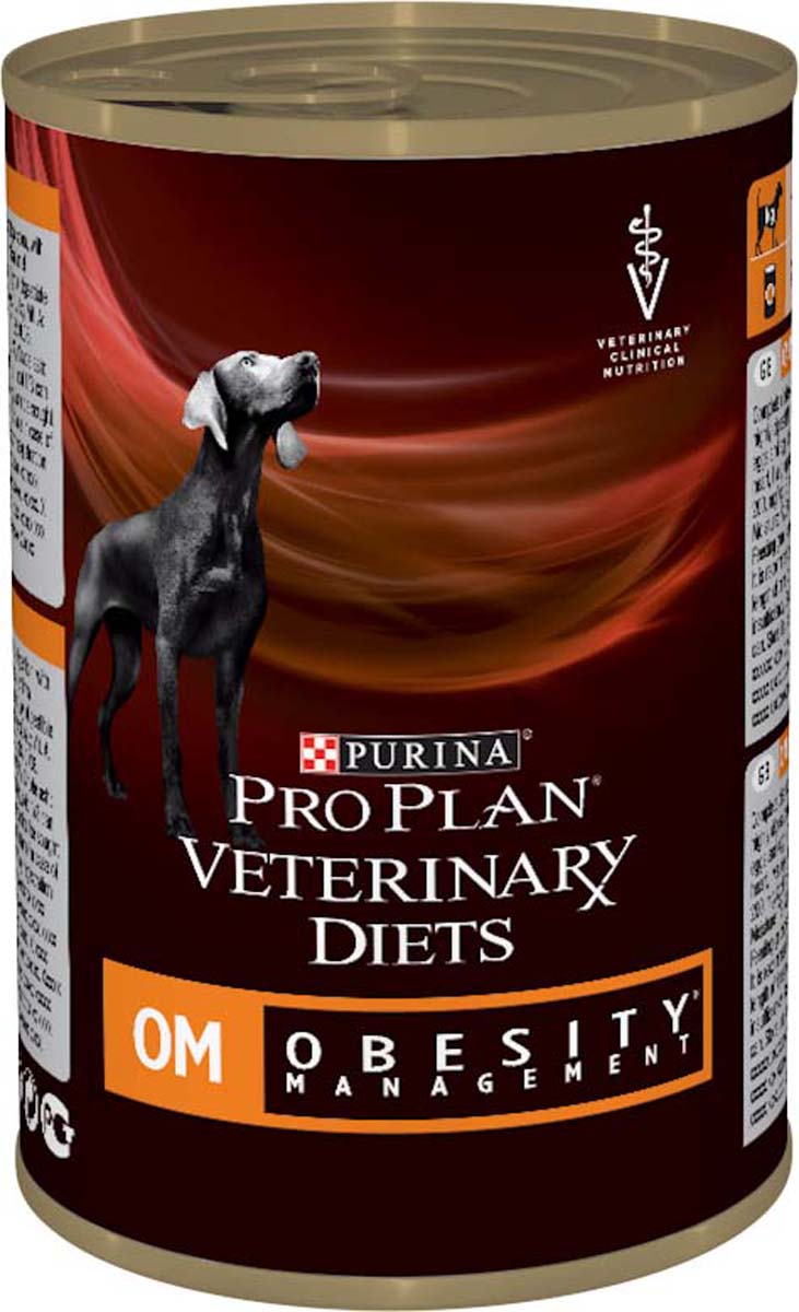 фото Консервы для собак Pro Plan "OM", при ожирении, 400 г Pro plan veterinary diets