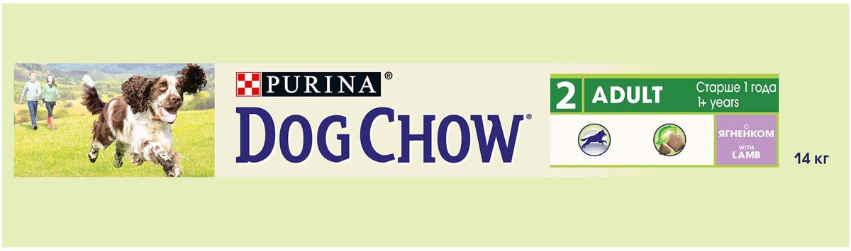 фото Корм сухой Dog Chow "Adult" для взрослых собак, с ягненком, 14 кг
