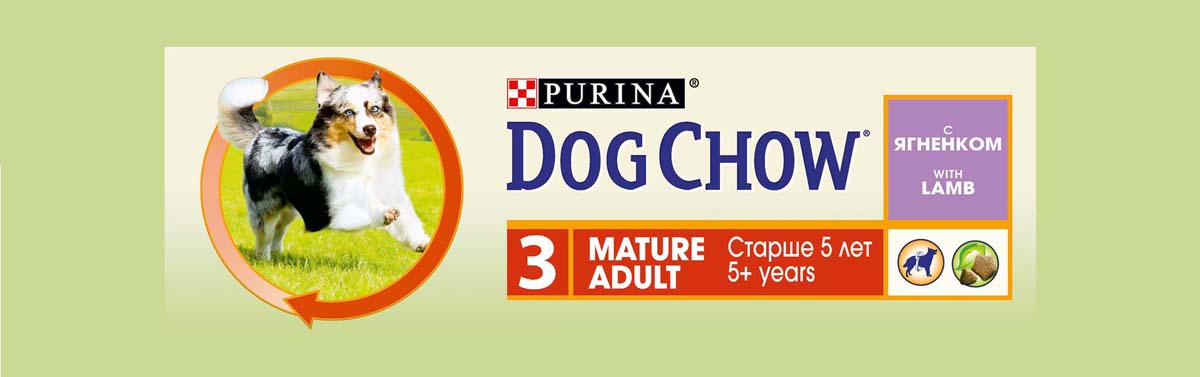 фото Корм сухой Dog Chow "Mature Adult" для взрослых собак старше 5 лет, с ягненком, 2,5 кг