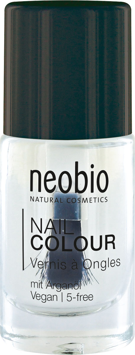 фото Neobio Лак для ногтей 5-Free с аргановым маслом, база и закрепляющее покрытие, №01 Волшебное сияние, 8 мл