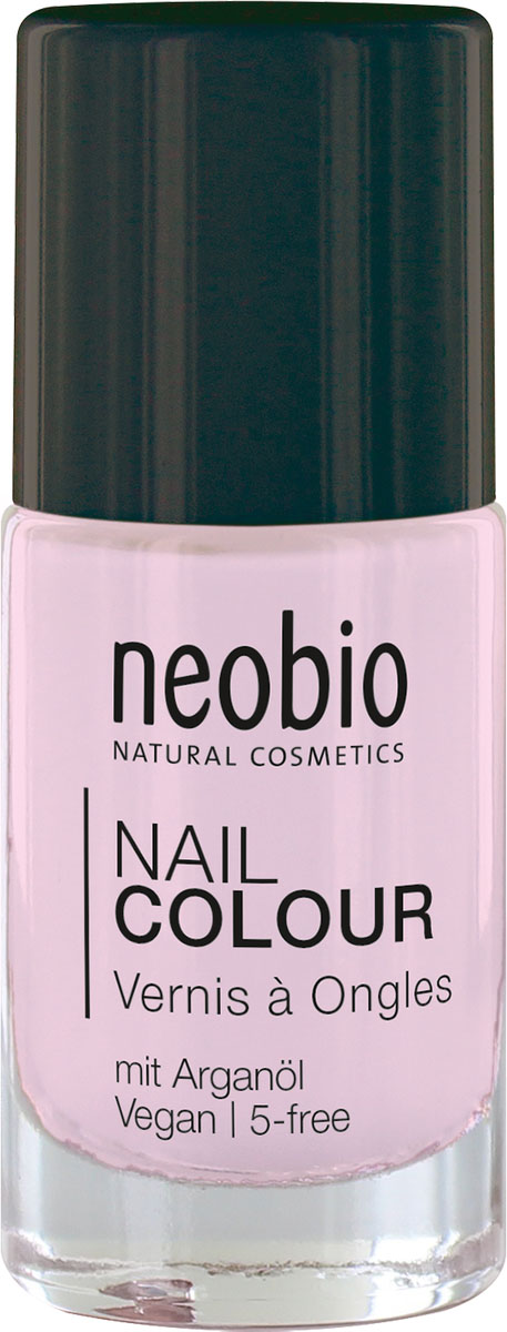 Neobio Лак для ногтей 5-Free с аргановым маслом, №02 Сладкий личи, 8 мл