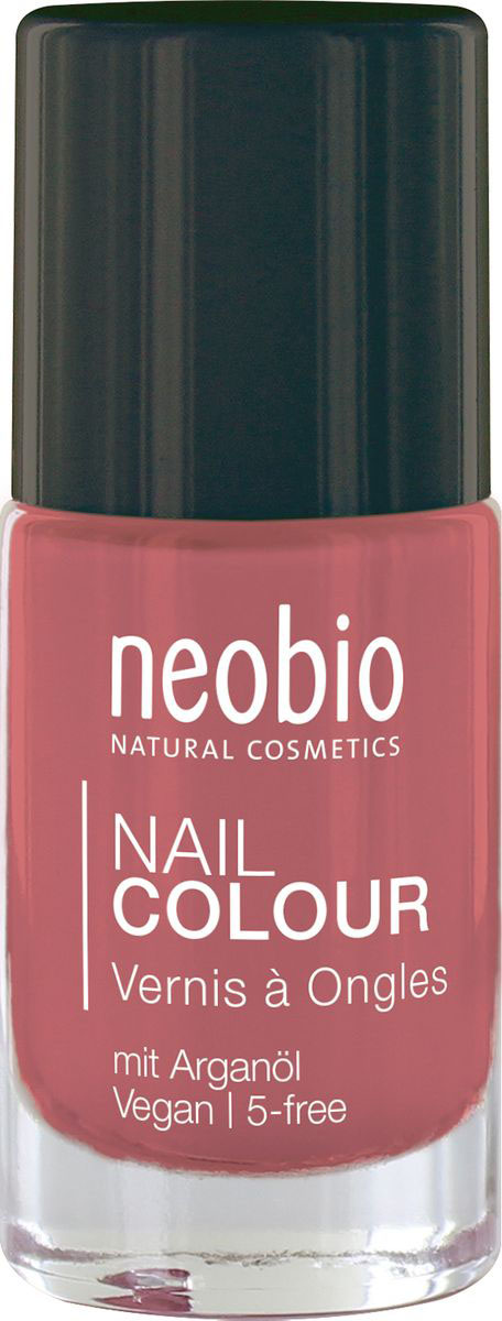 Neobio Лак для ногтей 5-Free с аргановым маслом, №04 Нежный гибискус, 8 мл