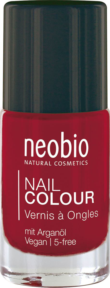 фото Neobio Лак для ногтей 5-Free с аргановым маслом, №05 Лесная земляника, 8 мл