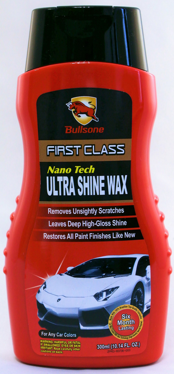 фото Полироль защитный Bullsone "Nanotech Ultra Shine Wax", 300 мл