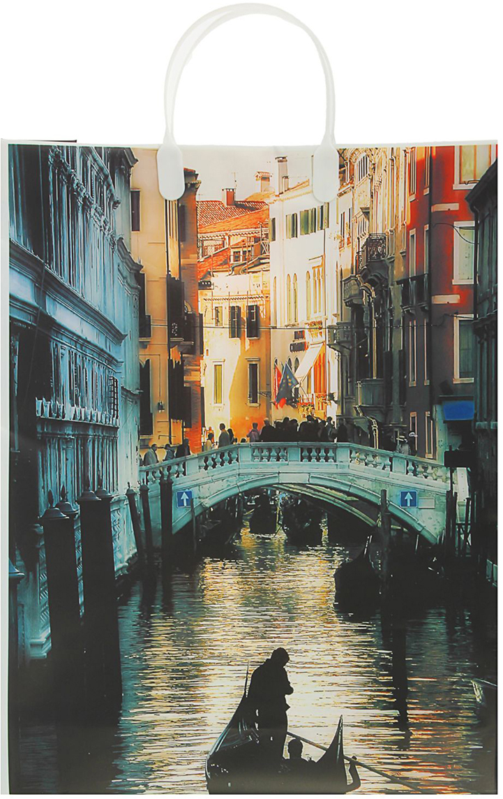 фото Пакет подарочный "Венеция", цвет: мультиколор, 42 х 32 х 10 см. 1356523
