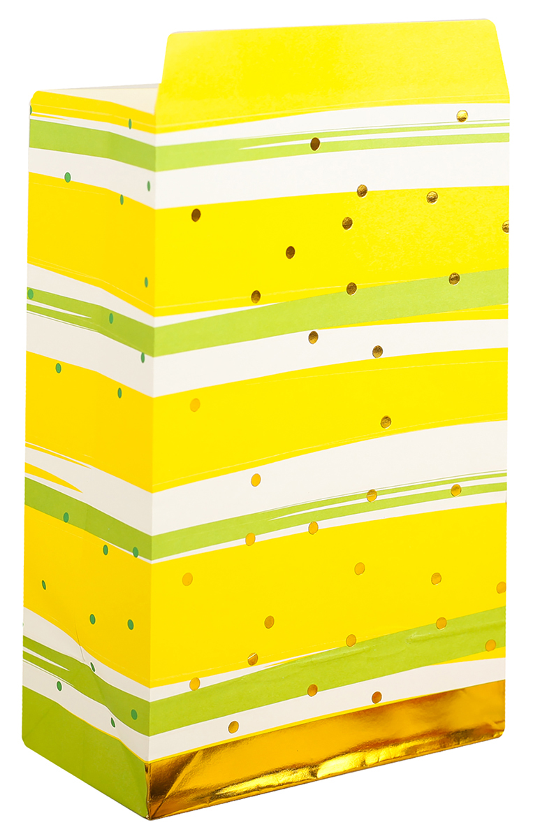 фото Пакет подарочный, цвет: желтый, 20 х 13 х 7,5 см. 2654343