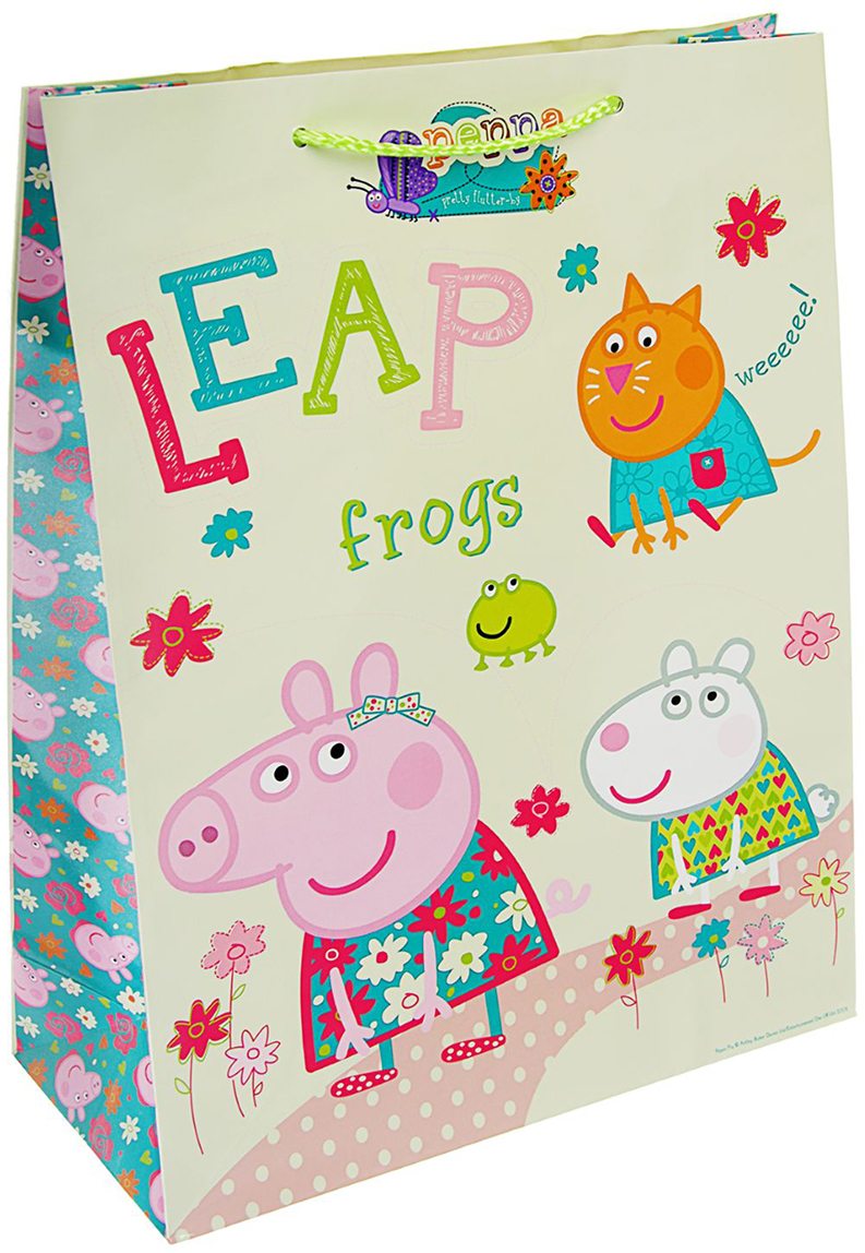фото Пакет подарочный Peppa Pig "Весна Пеппы", цвет: мультиколор, 35 х 25 х 9 см. 2811424 Peppa pig (свинка пеппа)