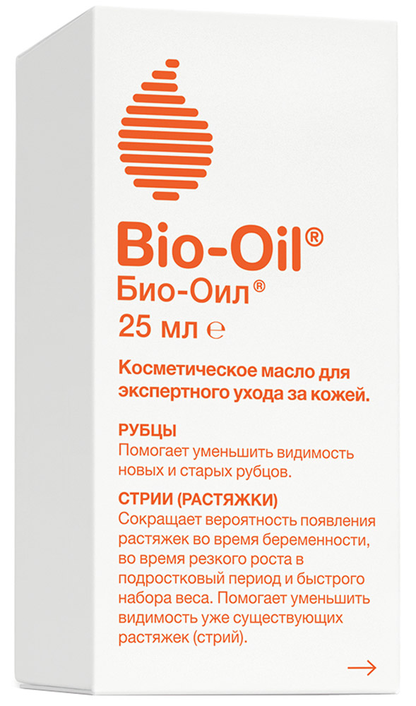 Bio-Oil Масло косметическое от шрамов, растяжек, неровного тона, 25 мл
