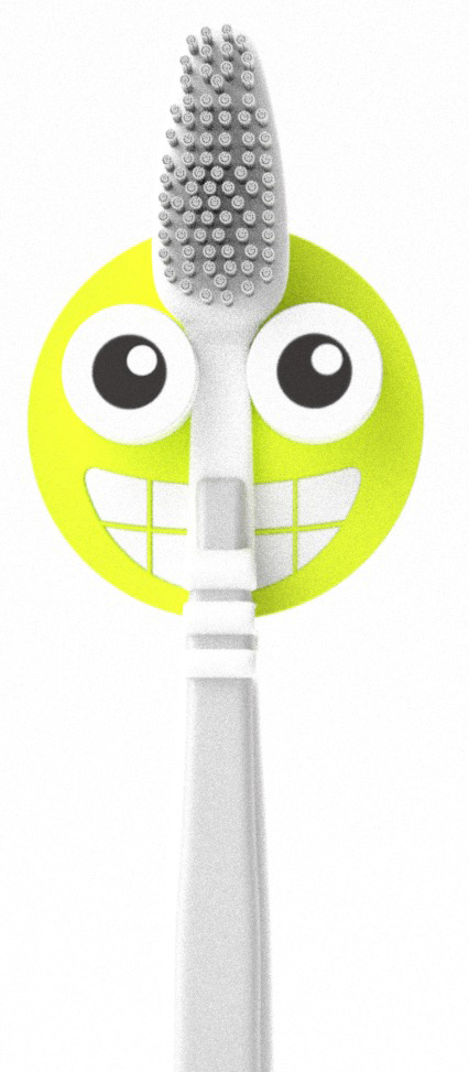 фото Держатель для зубной щетки Balvi "Emoji", цвет: зеленый