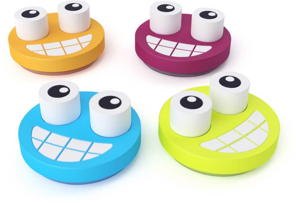 фото Держатель для зубной щетки Balvi "Emoji", цвет: фиолетовый