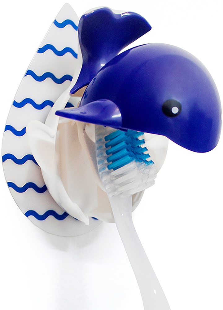 фото Держатель для зубной щетки Balvi "Whale", цвет: синий