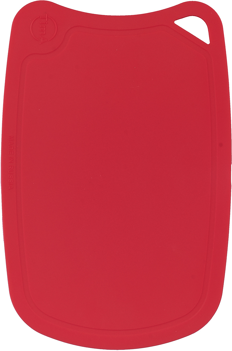 фото Доска разделочная "TimA", цвет: красный, 28 х 19 см