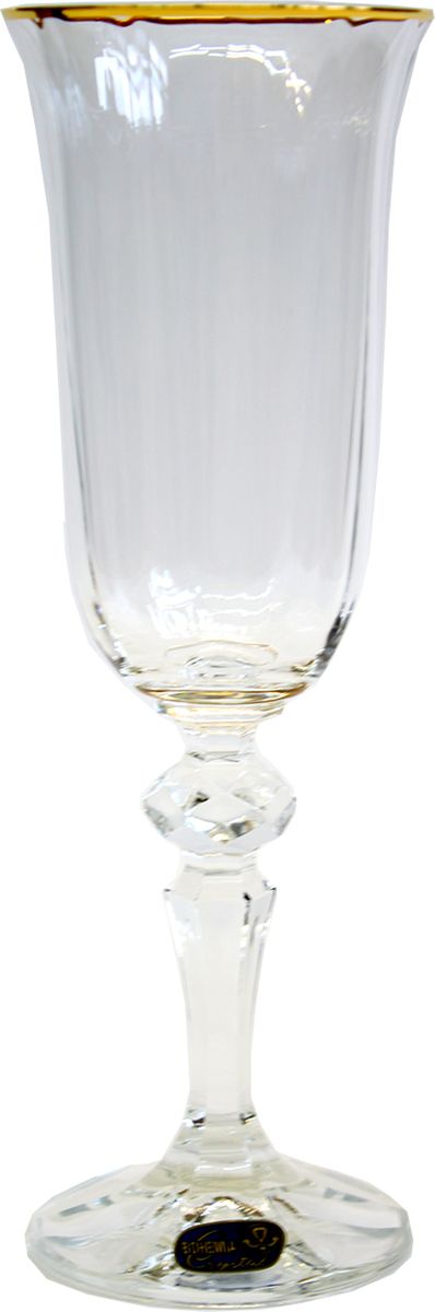 фото Набор бокалов для шампанского Bohemia Crystal "Кристина", 150 мл, 6 шт