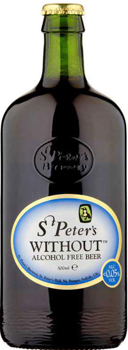 фото St. Peter's "Without" Пиво безалкогольное 0,05% Alcohol Free темное, фильтрованное, 0,5 л