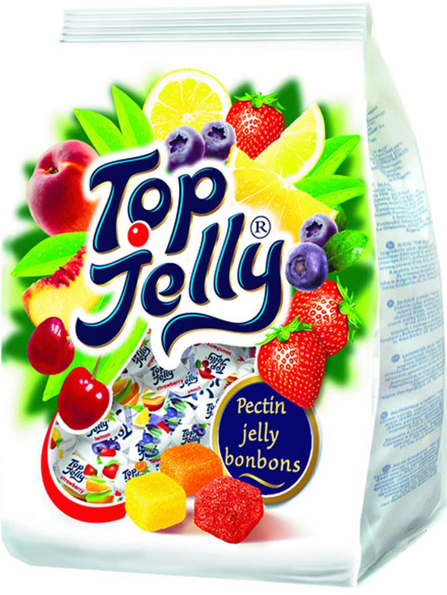 Zaharni Zavodi Top Jelly мармелад ассорти с фруктовым вкусом, 400 г