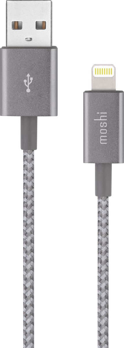 фото Moshi Integra Titanium, Gray кабель USB - Lightning (1,2 м)