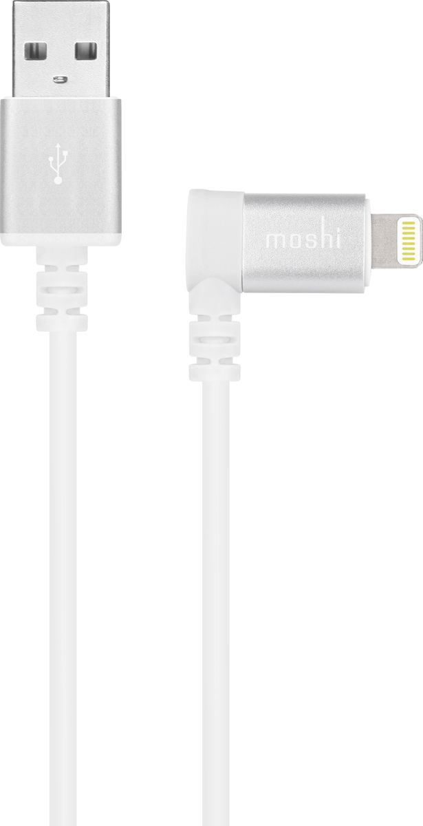 фото Moshi 90-degree, White кабель USB - Lightning (1,5 м)