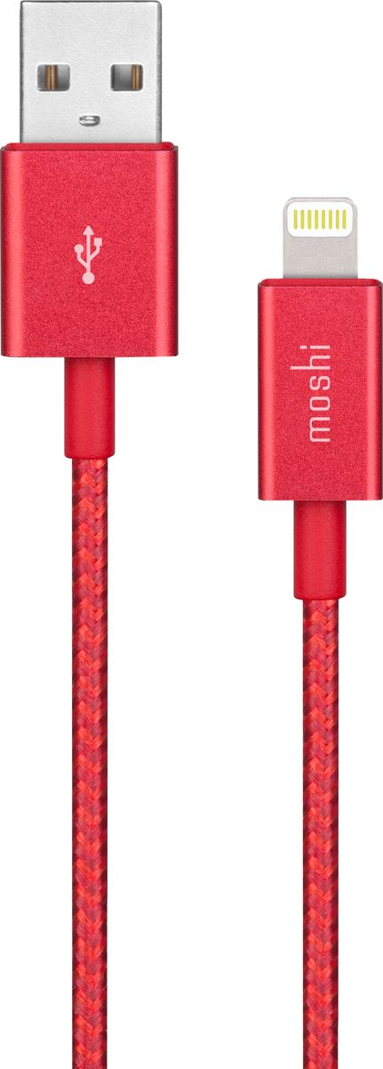 фото Moshi Integra Crimson, Red кабель USB - Lightning (1,2 м)