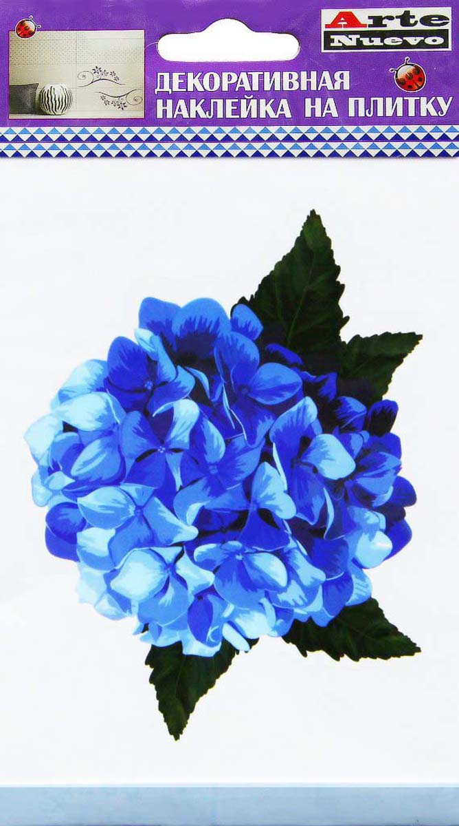 фото Наклейка декоративная Arte Nuevo "Синий букетик", для плитки, 10 х 15 см