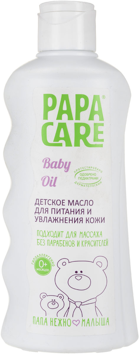 фото Papa Care Детское масло для массажа очищения увлажнения кожи 150 мл