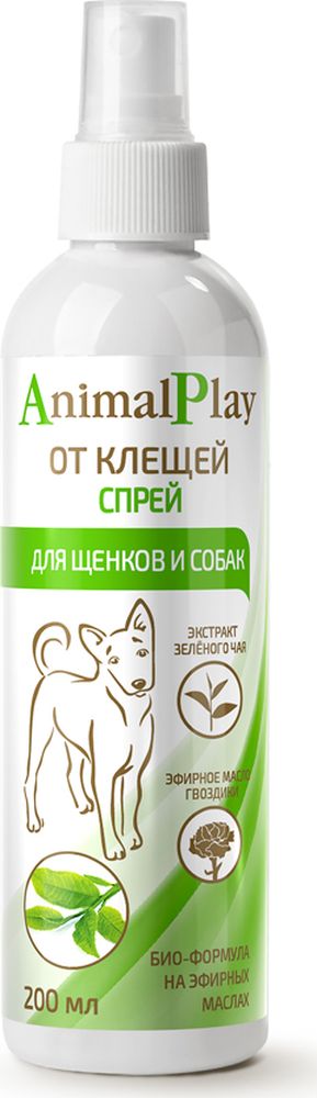 фото Спрей репеллентный для собак "Animal Play", от клещей и эктопаразитов, 200 мл